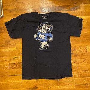 Champion UNC Graphic Tee in Dark Blue